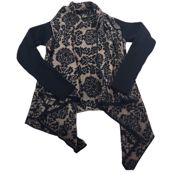 Silvia Novelli Noba Womens Cardigan Waterfall Sweater Open Front  Sz Small - Picture 3 of 6